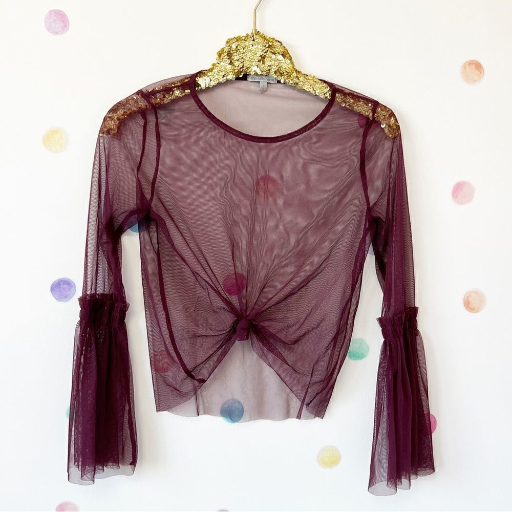 Charlotte Russe sheer blouse 
